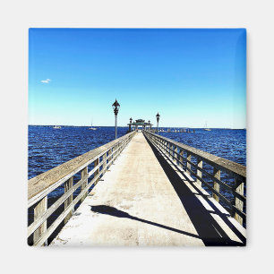 Looking Down the Pier Magnet