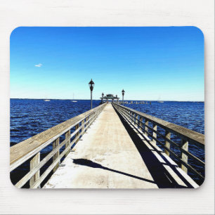 Looking Down the Pier Mouse Mat