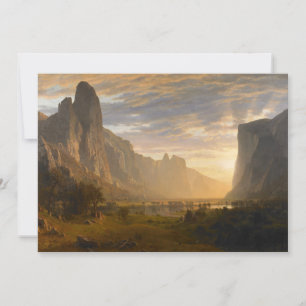 Looking Down Yosemite Valley   Albert Bierstadt