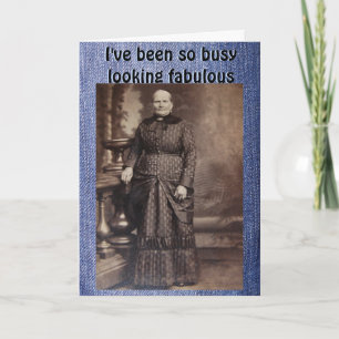 Looking Fabulous Belated Birthday for Friend Card