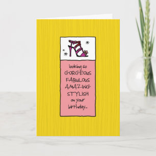 Looking Fabulous on Your Birthday Card