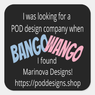 Looking for a POD design company Square Sticker