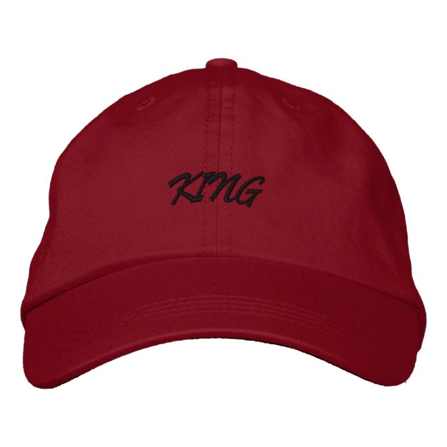 Looking for Comfortable KING Own create Text-Hat  Embroidered Hat (Front)