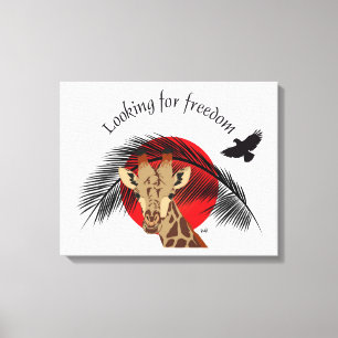 Looking for freedom canvas print