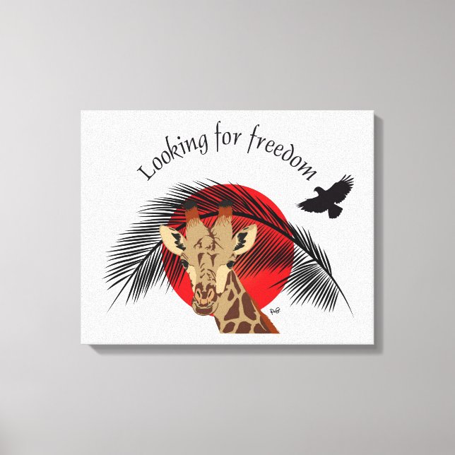 Looking for freedom canvas print (Front)