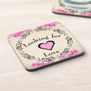 Looking for Love Beverage Coaster
