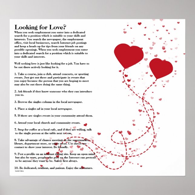 Looking For Love Poster (Front)