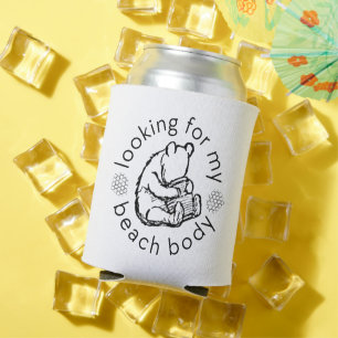 Looking for my Beach Body with Winnie-the-Pooh Can Cooler
