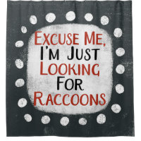 Looking For Raccoons Shower Curtain