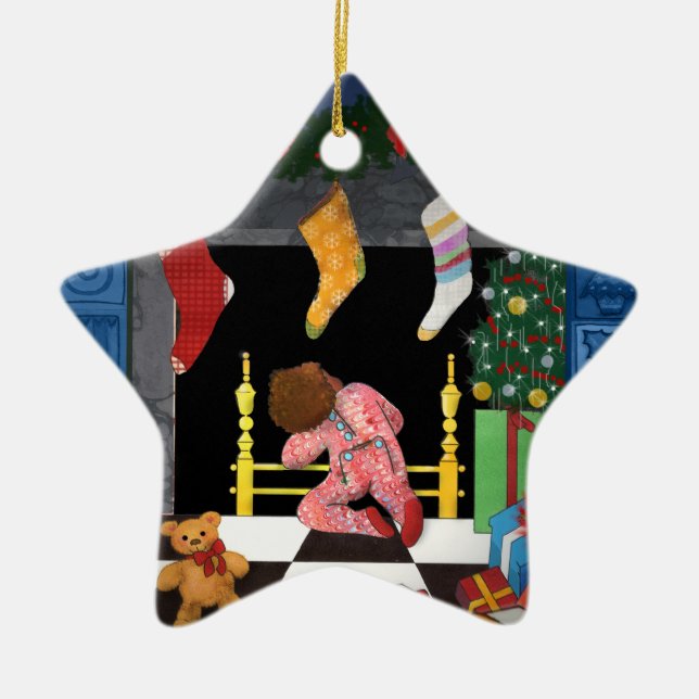 Looking for Santa Ornament (Front)