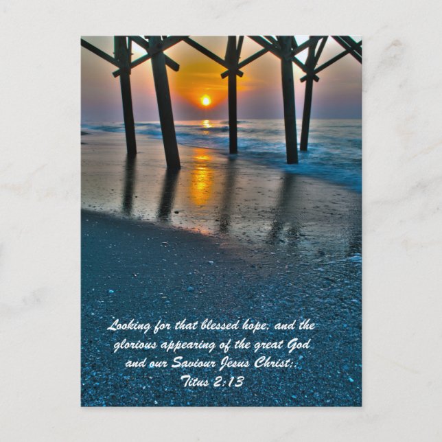 Looking for that blessed hope, and the glorious ap postcard (Front)