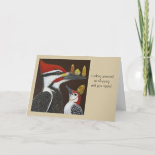 Looking forward to shopping with you again, card