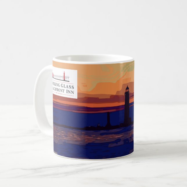 LOOKING GLASS COFFEE MUG (Front Left)