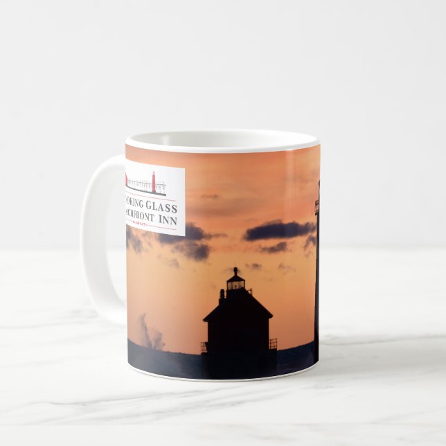 LOOKING GLASS COFFEE MUG (Front Left)