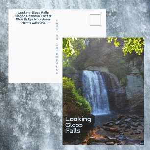 Looking Glass Falls Blue Ridge Mountains Waterfall Postcard