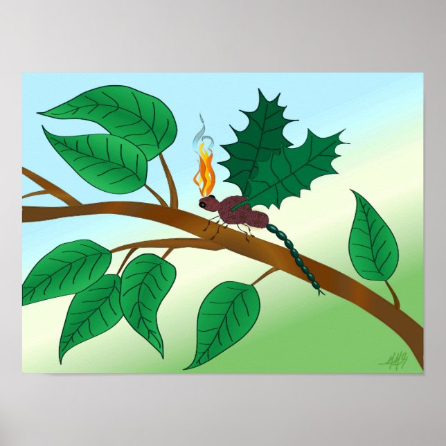 Looking Glass Insects - Snapdragon-Fly Poster (Front)