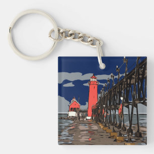 LOOKING GLASS KEY RING
