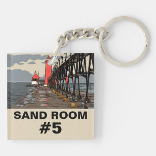 LOOKING GLASS KEY RING