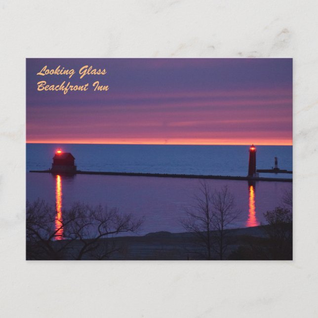 LOOKING GLASS POSTCARD (Front)