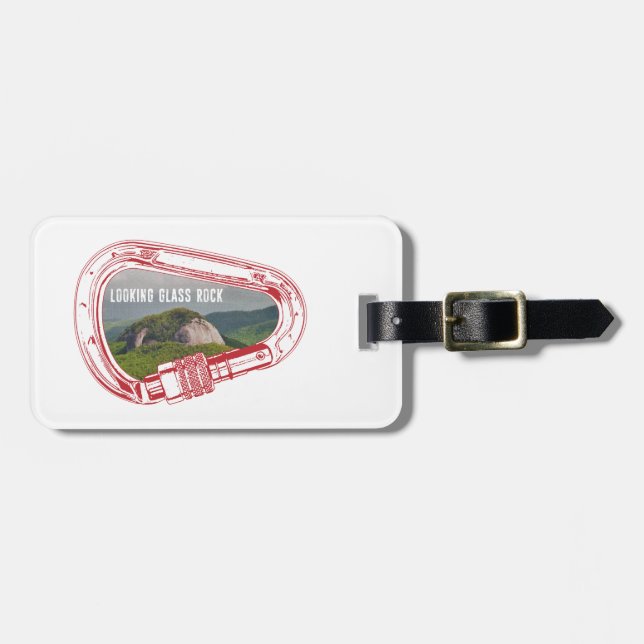 Looking Glass Rock Climbing Carabiner Luggage Tag (Front Horizontal)