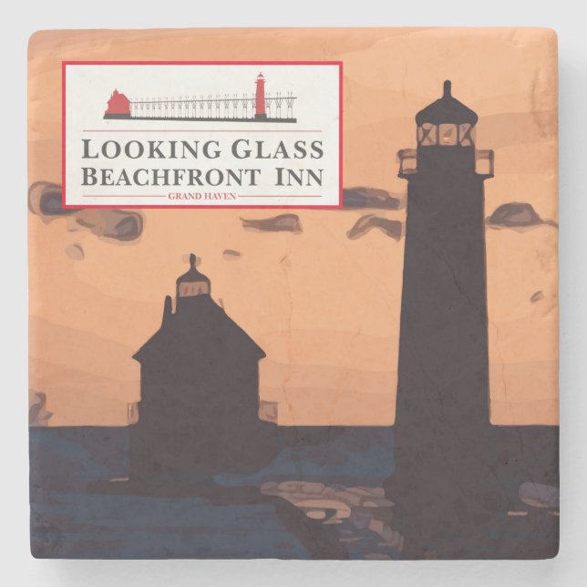 LOOKING GLASS STONE COASTER (Front)