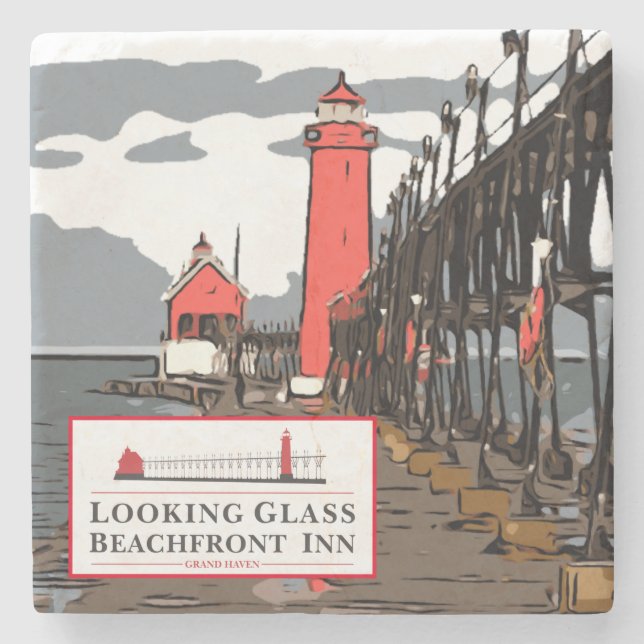 LOOKING GLASS STONE COASTER (Front)