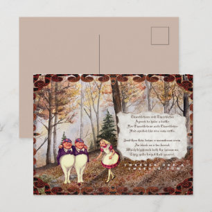 Looking Glass Tweetle Dee Tweetle Dum Song Postcard