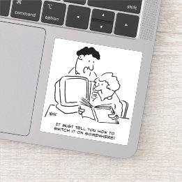 Looking How to Switch On the Computer