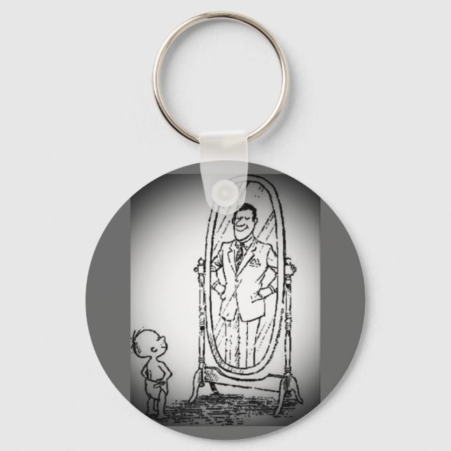 Looking in the Mirror Key Ring (Front)