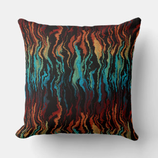 Looking into the Fire abstract Cushion