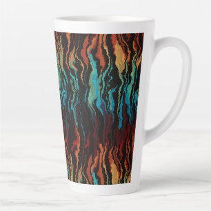 Looking into the Fire abstract Latte Mug