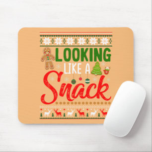 Looking Like A Snack Funny Christmas Cookie Ugly Mouse Mat
