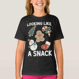 Looking Like A Snack Merry Christmas Santa Snack T-Shirt