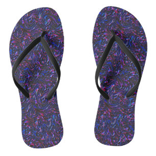 Looking like blue and pink textured of wall flip flops