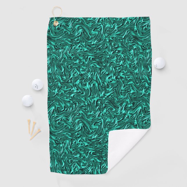 Looking like jade green textured of wall golf towel (InSitu)
