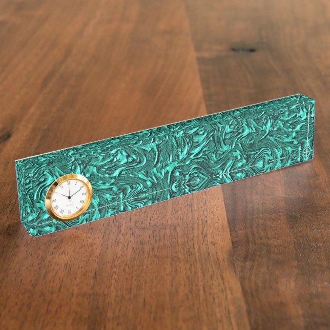 Looking like jade green textured of wall nameplate (Side)