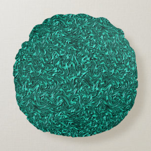 Looking like jade green textured of wall round cushion