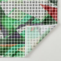 Looking like woven basket over a photo of grass