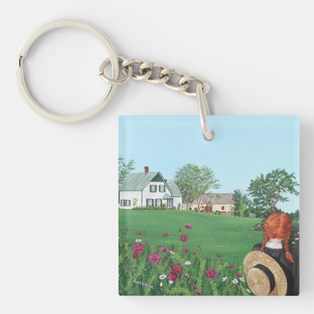 Looking on with Love, Anne of Green Gables, PEI Key Ring (Front)