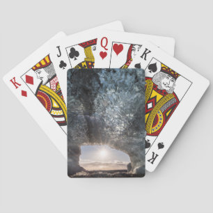Looking out an ice cave, Iceland Playing Cards