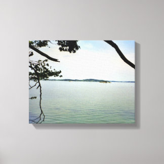 Looking Out Over the River photo created as a Canvas Print