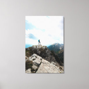 Looking over new adventures canvas print