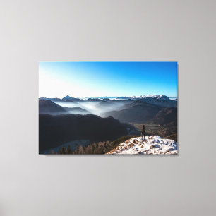Looking over new horizons canvas print