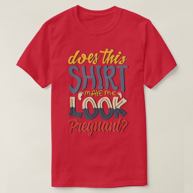 Looking Pregnant Mother Pregnancy Baby  T-Shirt (Design Front)