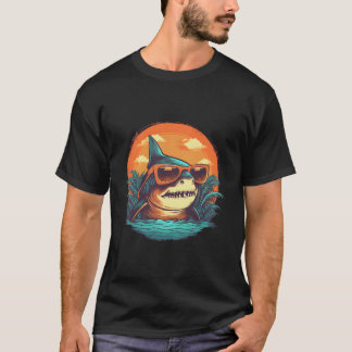 Looking Shark With Sunglasses T-Shirt