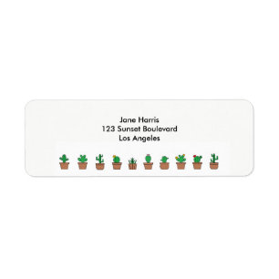 Looking Sharp Cacti Return Address Labels