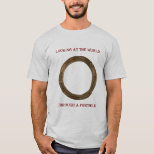 Looking through porthole colour shirt