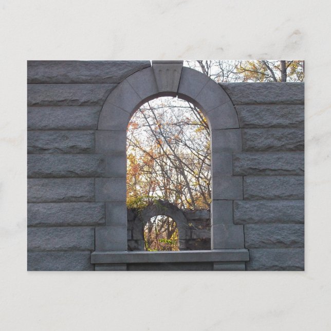 Looking Through Postcard (Front)