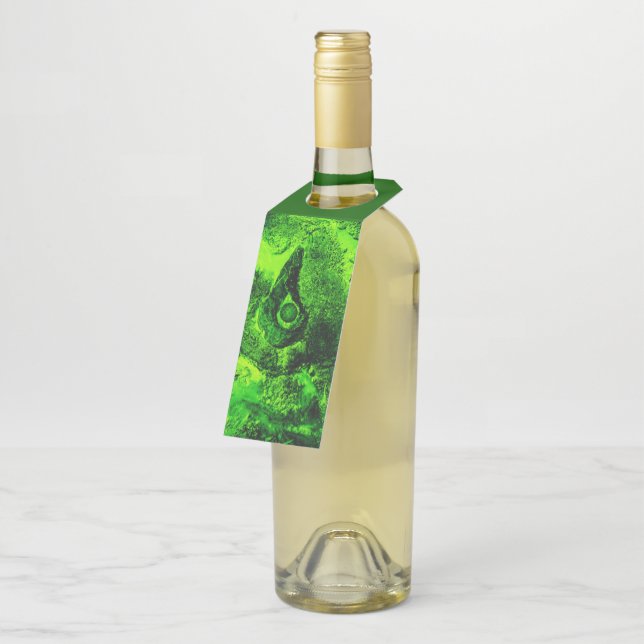looking to green bottle tag (Angled)