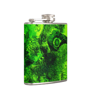looking to green hip flask